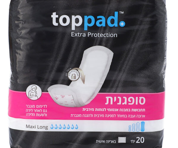 טופ פד | סופגנית תחבושות מקסי לונג