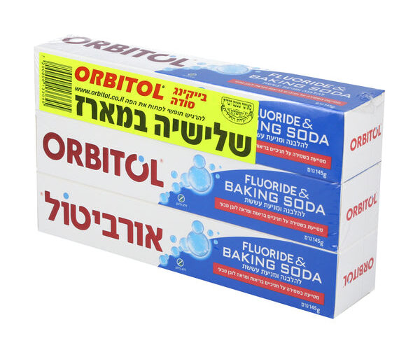 אורביטול | משחת שיניים סודה לשתייה 3 יחידות