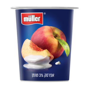 מולר | סימפלי יוגורט אפרסק 3% שומן