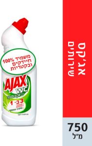אג'אקס | ג'ל לשירותים עם אקונומיקה 3 ב- 1