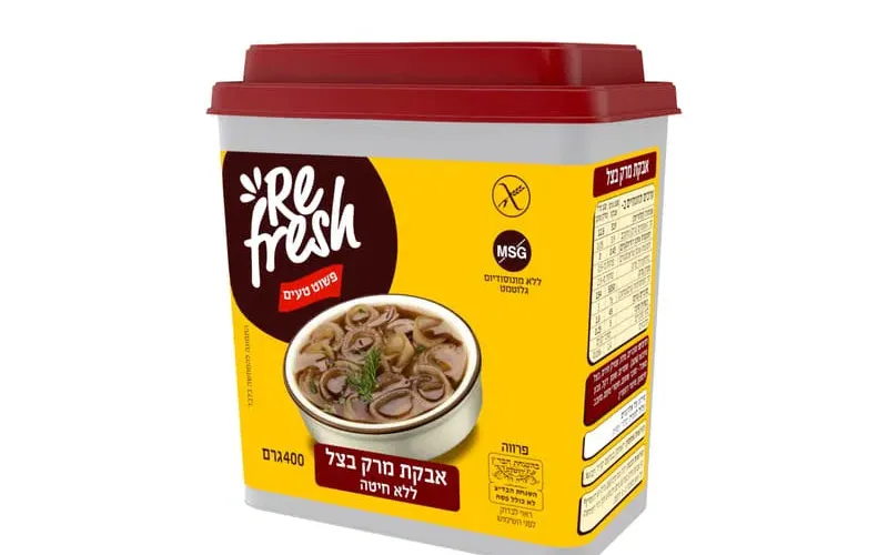 ריפרש | אבקת מרק בטעם בצל ללא גלוטן וללא מונוסדיום