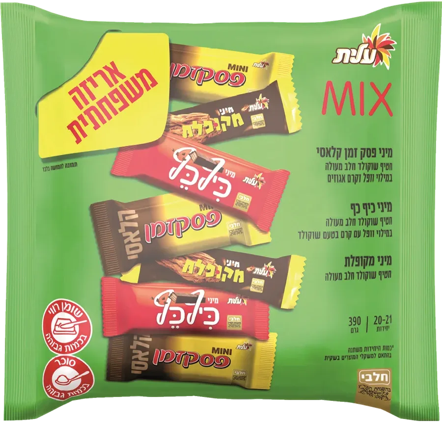 עלית | מארז מיקס חטיפי שוקולד מיני עלית