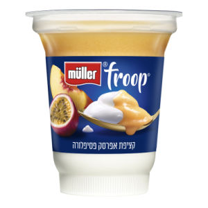 מולר | Froop יוגורט עם קציפת אפרסק פסיפלורה