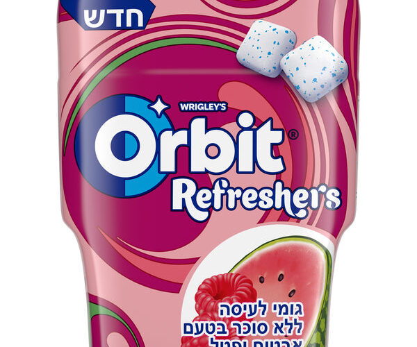 אורביט | מסטיק רפרשרס בטעם אבטיח ופטל ללא סוכר