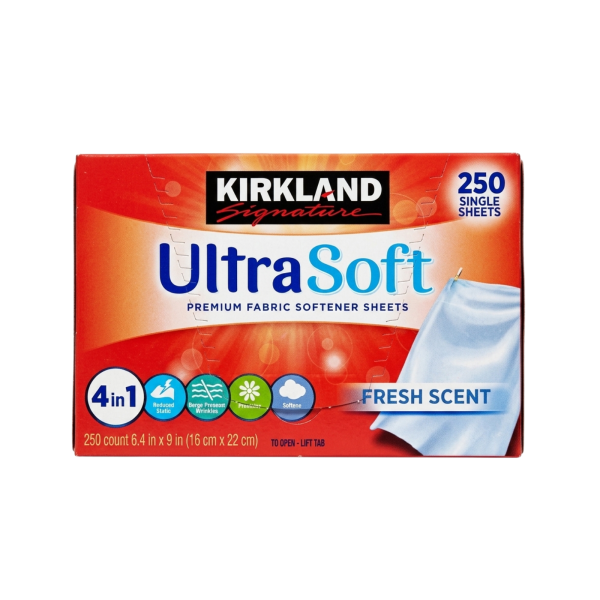 KIRKLAND | דפי מרכך למייבש