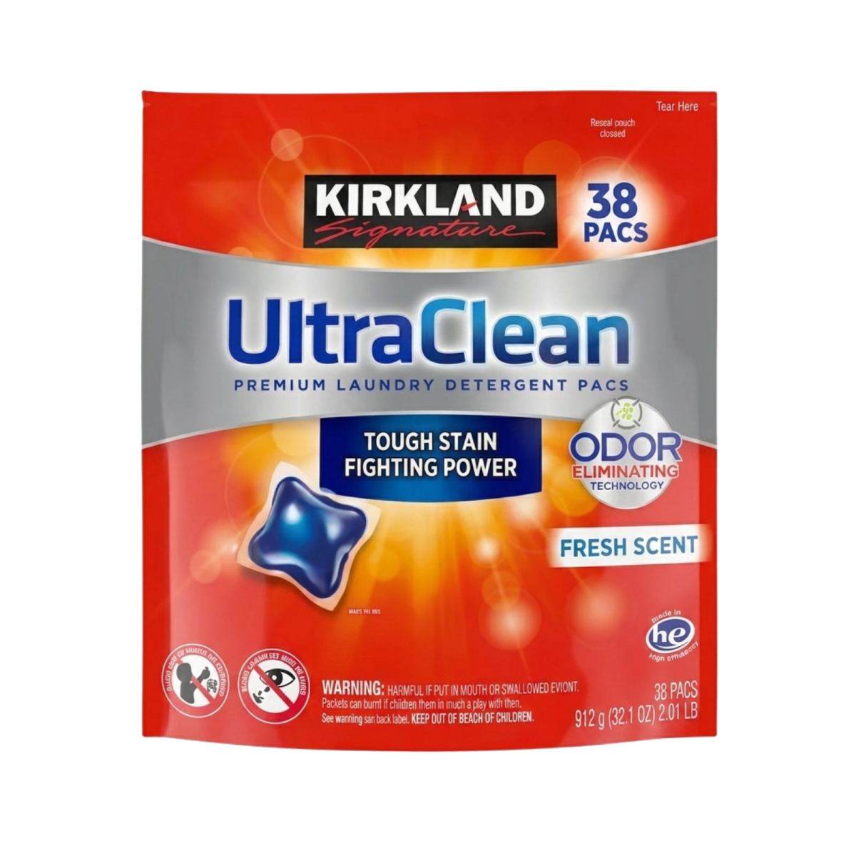 KIRKLAND |  ג'ל לכביסה 38 קפסולות