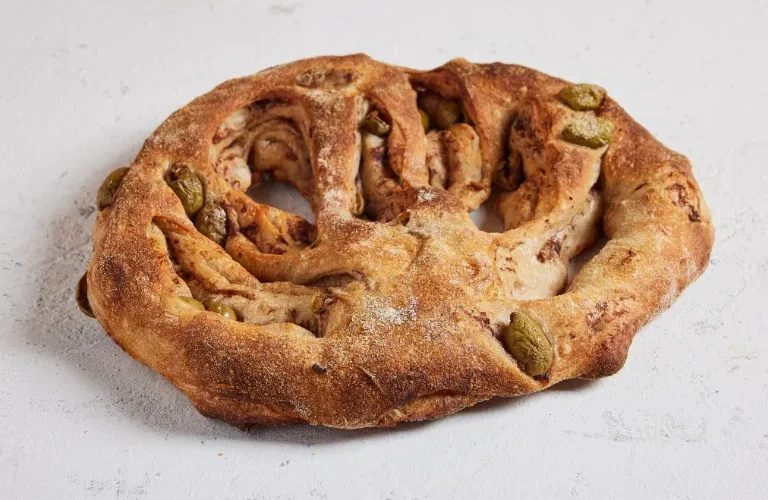 Olive Fougasse Bread