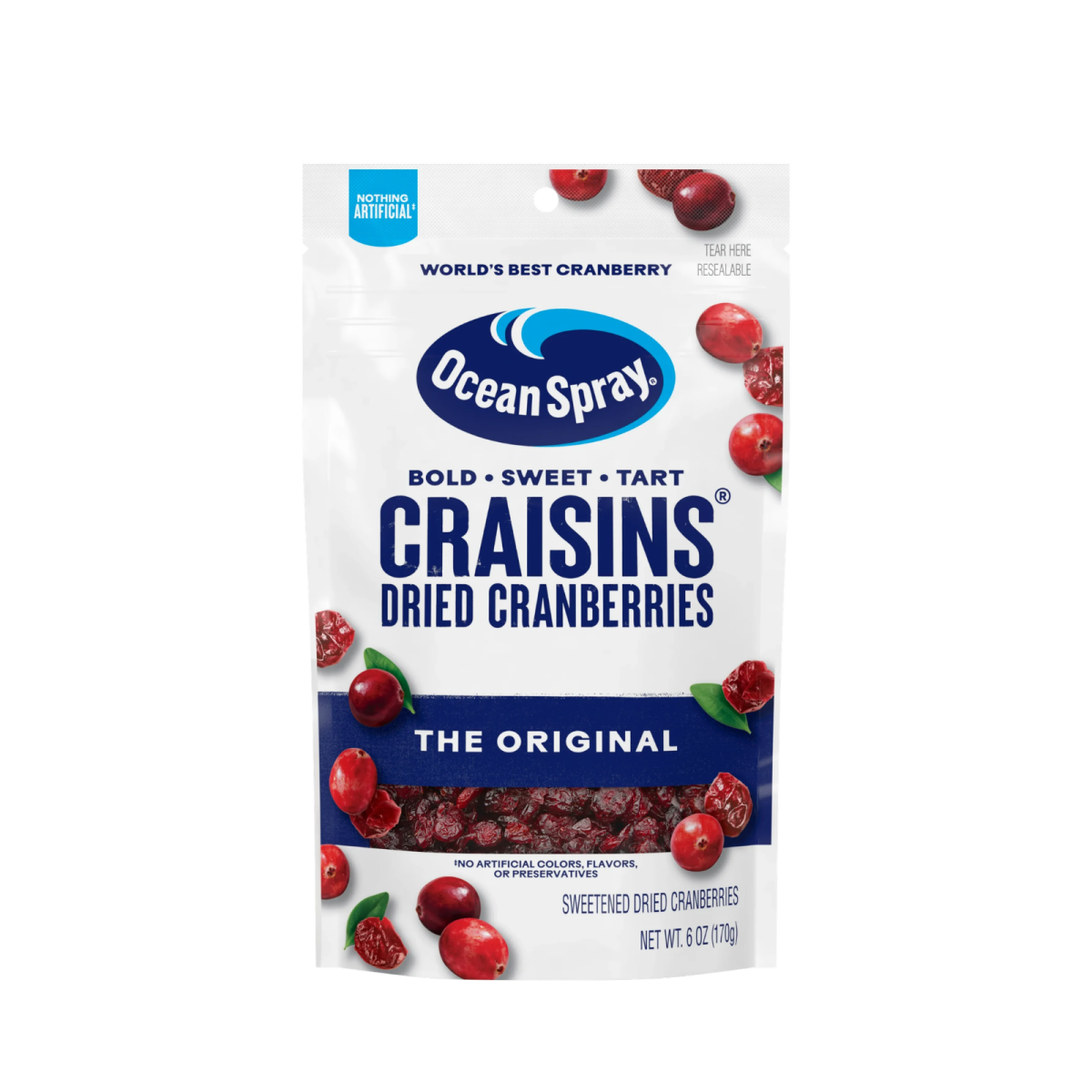 Ocean Spray | חמוציות ממותקות ומיובשות