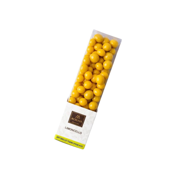 MOKAYA | דרז׳ה דגנים מצופה בשוקולד לבן בטעם לימון