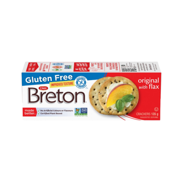 Breton | קרקר עם זרעי פשתן ללא גלוטן