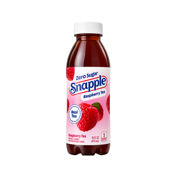 Snapple | תה זירו בטעם פטל-  6 יחידות